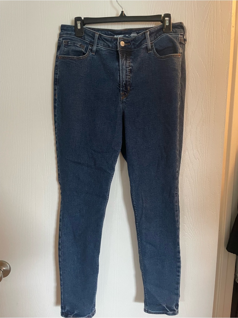 Old Navy Women's Navy Skinny High-Rise Jeans